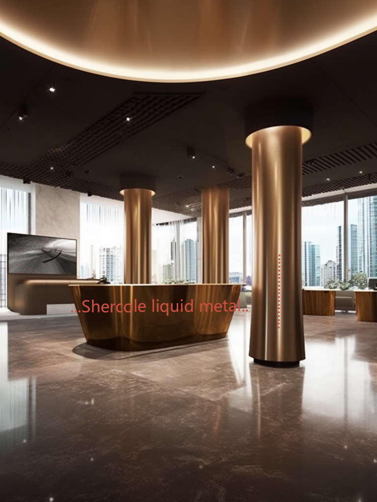 液態(tài)金屬能應(yīng)用到售樓部哪方面裝飾？